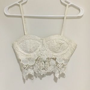 LF lace bustier top